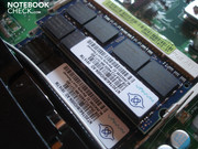 Das N51V verfügt über zwei RAM-Slots, die allerdings schon belegt sind