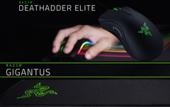 Gaming: Razer Gigantus Mouse-Mat und DeathAdder Elite Gaming-Maus