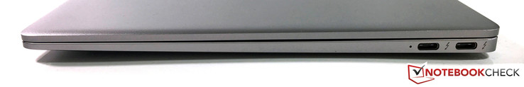 rechts: 2x USB 3.1 Type-C (Gen. 2) mit Thunderbolt-Unterstützung