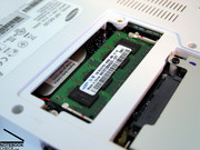 Zwar ist das Notebook nur mit einem Gigabyte Arbeitsspeicher ausgestattet, für Windows XP reicht dies aber allemal.