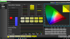 CalMAN - Farbsättigung (kalibriert)
