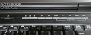 Oberhalb der Tastatur findet man einige Multimediaschnelltasten