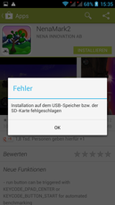 NenaMark 2 ließ sich nicht installierern.
