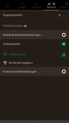 Viele Einstellungen kann man bequem in Drop-Down-Menü vornehmen.