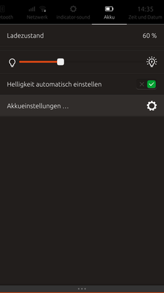 Dass die Bildschirmhelligkeit unter der Kategorie "Akku" zu finden ist, ist aber nicht ganz schlüssig.