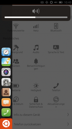 Wer Ubuntu auf dem Desktop schon kennt, der wird auch vertraute Bedienelemente wiederfinden.