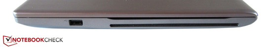 rechte Seite: USB 2.0, optisches Laufwerk
