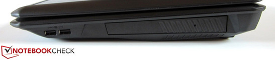 rechte Seite: 2x USB 2.0, Blu-ray-Brenner
