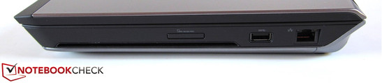 rechte Seite: Slot-In-Laufwerk, Kartenleser, USB 3.0, RJ-45 Gigabit-Lan