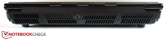 Rückseite: Stromeingang