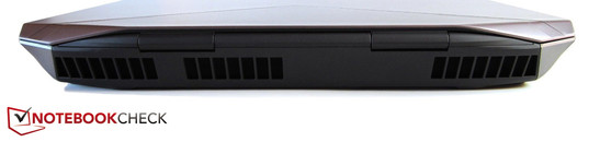 Rückseite: Lüftungsgitter