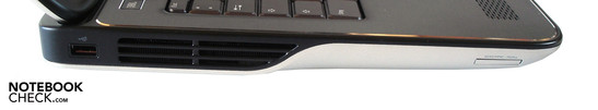 Linke Seite: USB 2.0, Cardreader