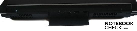 Rückseite: HDMI, DC-in, 2x USB 2.0, RJ-45 Gigabit-Lan