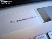 Acer hat ein 5.1-Soundsystem integriert.