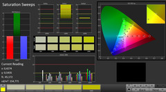 CalMan: Saturation Sweeps (sRGB)