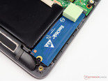 M.2 SSD im eingebauten Zustand.
