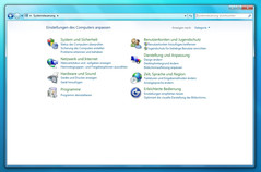 Die Systemsteuerung von Windows 7 erinnert größtenteils an die von  Vista