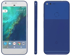 Das Pixel XL von Google in Blau. Heute Abend wird Google es offiziell vorstellen.