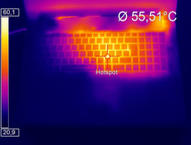 Gehäuse Volllast (oben)