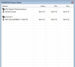 CPU-Temperatur im Normalbetrieb: 44 Grad