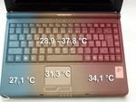 MSI Megabook S270 Temperatur oben
