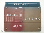 MSI Megabook S270 Temperatur unten