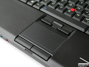 Die gewohnten Qualitäten bietet die Touchpad/Trackpoint Kombination im Lenovo Thinkpad W500.