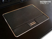Die Oberfläche des Touchpads ist etwas angeraut.