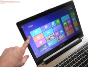 Besonderes Merkmal des VivoBook S550CM-CJ038H ist ein berührungssensitiver Touchscreen.