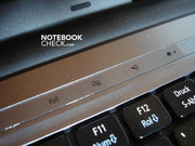 Touchscreen- und Statusleiste