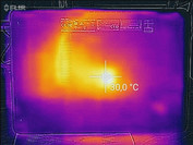 Leerlauf: unten wird der Hotspot etwas wärmer