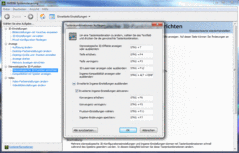 Zahlreiche Tastenkombinationen erleichtern die Bedienung.