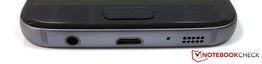 unten: 3,5-mm-Audio, Micro-USB 2.0, Mikrofon, Lautsprecher