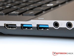zwei der vier USB-Ports beherrschen bereits den USB-3.0-Standard