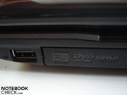 USB 2.0 und DVD-Brenner auf der rechten Seite
