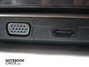 VGA und HDMI auf der linken Seite