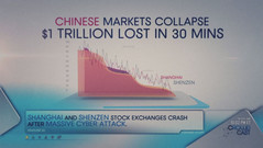 Chinas Börsen fallen einem Cyberangriff zum Opfer.