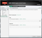AMD Vision Control Center CPU-Taktung