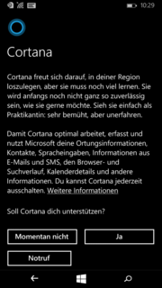 Cortana ist nun auch auf Deutsch verfügbar.