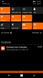 Windows Phone 10 noch etwas uneinheitlich, eher Detailverbesserungen.