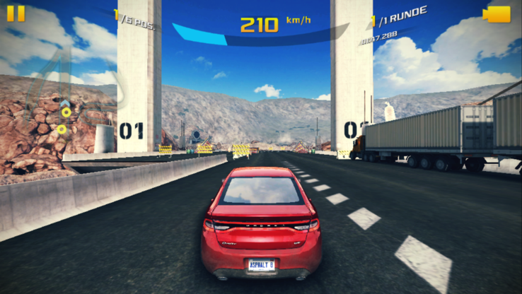 Asphalt 8 auf dem FZ-E1