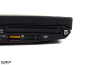 Powered USB-2.0 in vorderen Bereich der linken Seitenkante