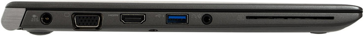 AC, VGA, HDMI, USB 3.0, Audio-out-/Line-in-Kombi, SmartCard