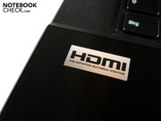 Per HDMI kann Bild und Ton in hoher Qualität übertragen werden.