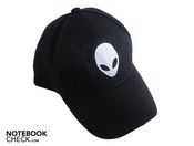 Die schwarze Kappe hat natürlich ein Alienware-Logo