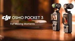 Die DJI Osmo Pocket 3 wird in Sachen Specs und Features deutlich mehr bieten als die DJI Pocket 2 zuvor, wie offizielles DJI Marketing-Material zeigt. (Bild via @quadro-news)