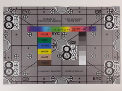 Testchart abfotografiert