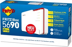 Die FritzBox 5690 Pro ist ein starker WLAN-Router mit WiFi 7 auf allen drei Frequenzen