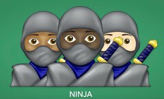 Der Ninja in unterschiedlichen Hautfarben ist nur eine von vielen neuen Emoji-Optionen, die im Jahr 2020 folgen werden. (Bild: Emojipedia)