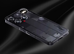 Das Nothing Phone (3) setzt auf ein ungewöhnliches Design mit Dot-Matrix-Zweitdisplay. (Bildquelle: @MysteryLupin, bearbeitet)